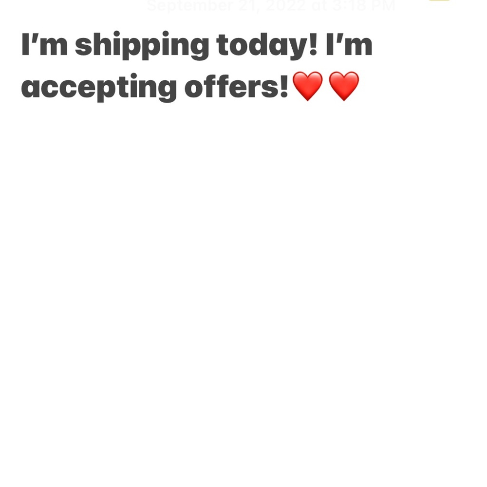 I’m shipping today!